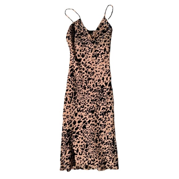 Anthropologie If By Sea Leopard Cheetah Scoop Neck Dress Size M NWT Formal Slink - Picture 1 of 16